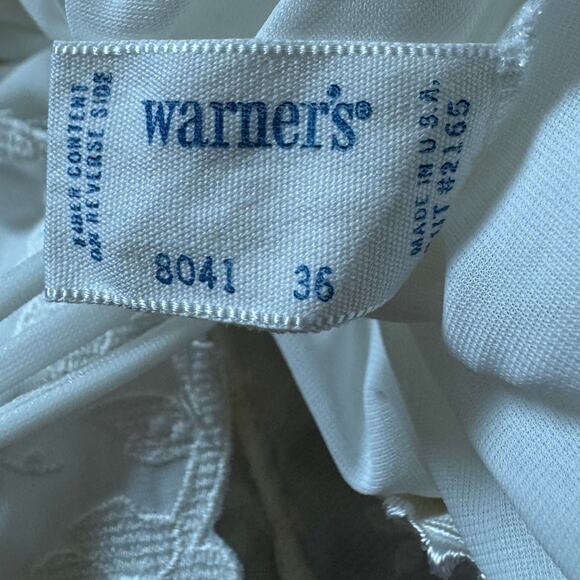 Vintage Warner's Nightgown Babydoll Fairy Cottage Balletcore Nightie Off White - Picture 2 of 5